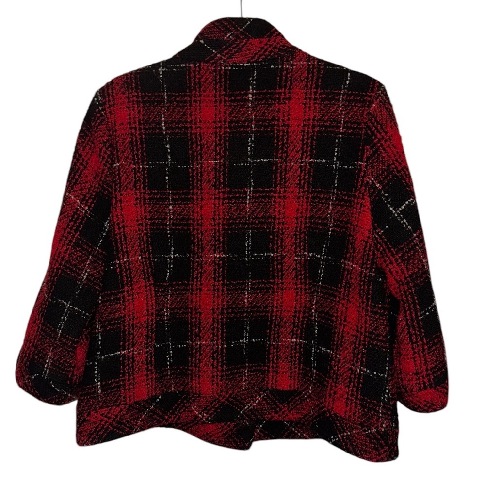 Vintage Erin London Plaid Tweed Blazer - Size Large - Picture 4 of 6